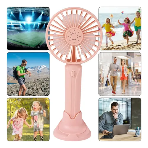 Mini Ventilador De Mano Recargable Usb F8 Portatil 2202 - Imagen 4