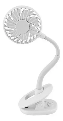 Mini ventilador portatil con pinza y luz recargable gi-200 - Image 7