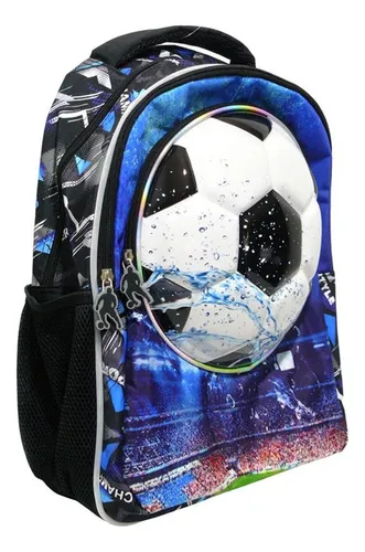 Mochila Con Luces Pelota De Fútbol Escolar 16 Pulgadas Zq009 - Image 2