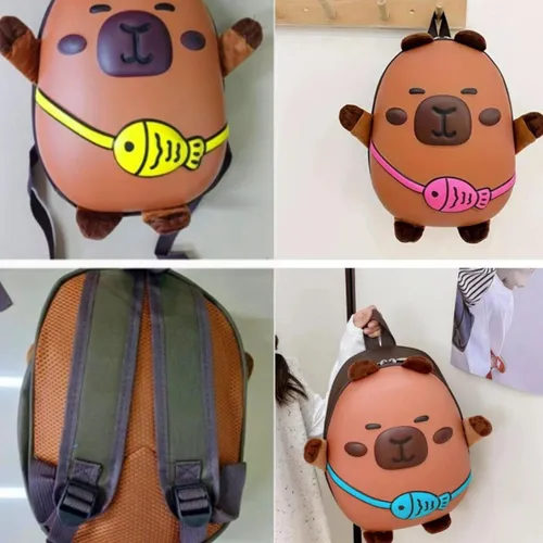 Mochila escolar diseño capibara tapa dura 26392 - Image 5