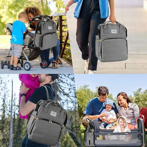 Mochila maternal con cuna y cambiador B4232 - Image 39