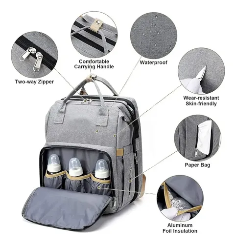 Mochila maternal con cuna y cambiador B4232 - Image 55