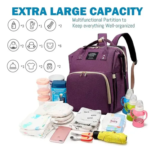 Mochila maternal con cuna y cambiador B4232 - Image 8