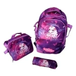 Mochila unicornio infantil con lunchera y cartuchera - Imagen 3