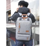 Mochila Urbana Reforzada Bolsillos Internos Porta Notebook - Imagen 14