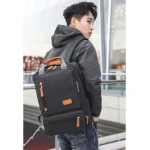 Mochila Urbana Reforzada Bolsillos Internos Porta Notebook - Imagen 13