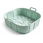 Molde Silicona Bandeja Para Freidora 22x22 Cm Cuadrada 25533 Rosa - Imagen 6