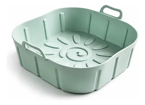 Molde Silicona Bandeja Para Freidora 22x22 Cm Cuadrada 25533 Rosa - Imagen 6