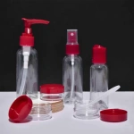 Neceser set de frascos cuidado personal para viaje Qq289 - Image 39