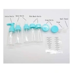 Neceser set de frascos cuidado personal para viaje Qq289 - Image 6