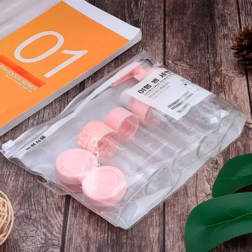 Neceser set de frascos cuidado personal para viaje Qq289 - Image 34