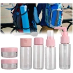 Neceser set de frascos cuidado personal para viaje Qq289 - Image 19