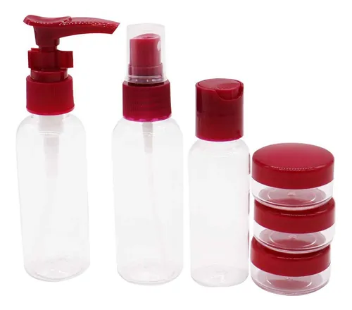 Neceser set de frascos cuidado personal para viaje Qq289 - Image 10