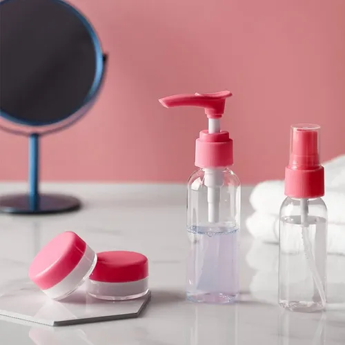 Neceser set de frascos cuidado personal para viaje Qq289 - Image 40