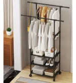 Organizador perchero de ropa y zapatos con 3 niveles Lbj2 - Image 6