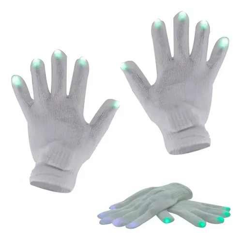 Pack X10 Guantes con luces luminosos cotillon para fiestas Yjo497 - Image 19