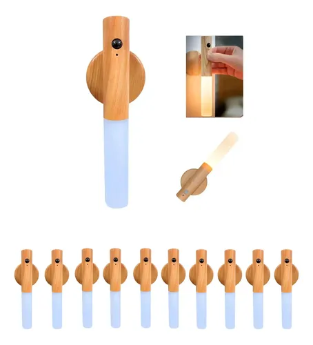 Pack X10 Lampara Inducción Luz Noche Sensor Movimiento Ea266 - Image 1