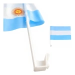 Pack X12 banderas de Argentina para auto con gancho 1882 - Imagen 6