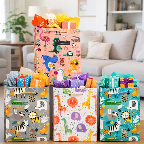 Pack X12 bolsas de cartón para regalo surtidos Aa0973 - Image 7
