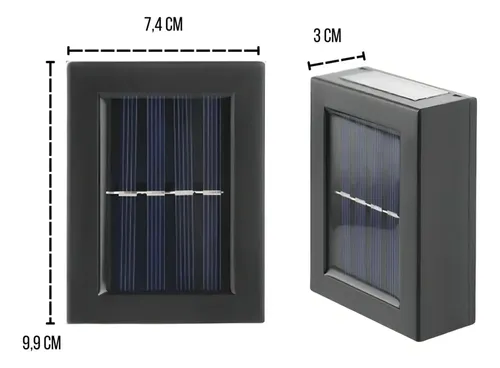 Pack X2 lámparas luz solar reflector LED A1013 - Image 4