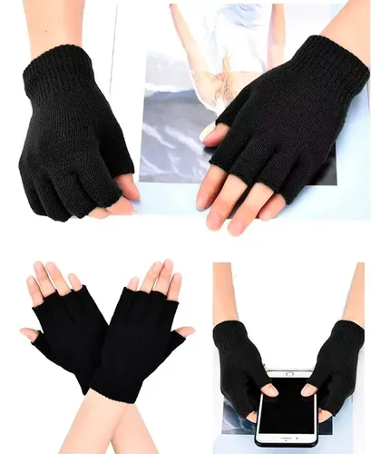 Pack X5 guantes cortos medio dedo ideal para invierno Gl00149 - Image 3
