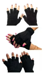 Pack X5 guantes cortos medio dedo ideal para invierno Gl00149 - Image 2