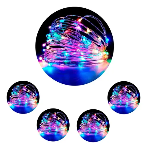 Pack X5 tira alambre luces LED 3 metros - Image 2