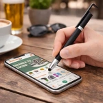 Pack X 10 Lapicera Tactil 3 En 1 Con Ranura Soporte Celular - Image 5