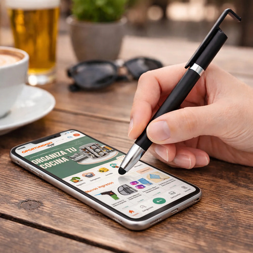 Pack X 10 Lapicera Tactil 3 En 1 Con Ranura Soporte Celular - Image 12
