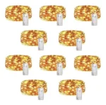 Pack X 10 luces guirnalda cálidas alambre LED - Image 2