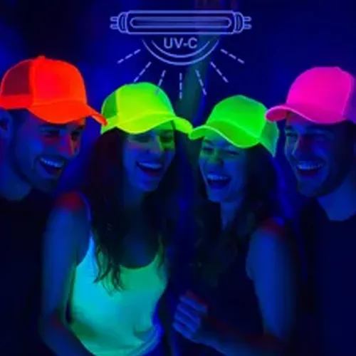 Pack X 12 gorras flúor para fiestas y cotillón 60643 - Imagen 5