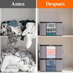 Pack X 6 cajas organizadoras de ropa plegable 50 Lts Bz6799 - Imagen 7