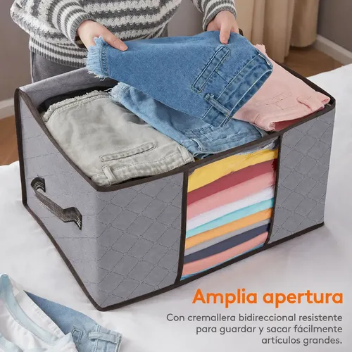 Pack X 6 cajas organizadoras de ropa plegable 50 Lts Bz6799 - Imagen 5