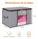 Pack X 6 cajas organizadoras de ropa plegable 50 Lts Bz6799 - Imagen 8