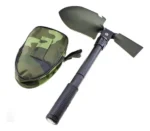 Pala plegable con estuche y brújula