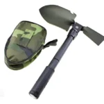 Pala plegable con estuche y brújula