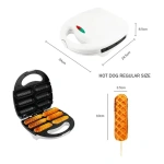 Panchuquera Electrica 6 Salchichas 750w Teflon Or5001 - Imagen 4