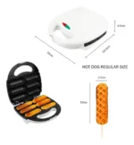 Panchuquera Electrica 6 Salchichas 750w Teflon Or5001 - Image 3