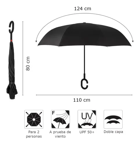 Paraguas reversible doble tela resistente - Image 23