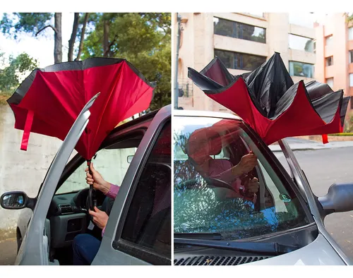 Paraguas reversible doble tela resistente - Image 2