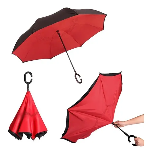 Paraguas reversible doble tela resistente - Image 45