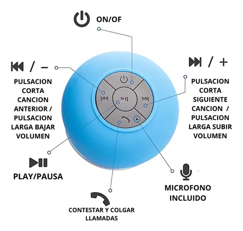 Parlante portátil bluetooth resistente al agua - Image 26