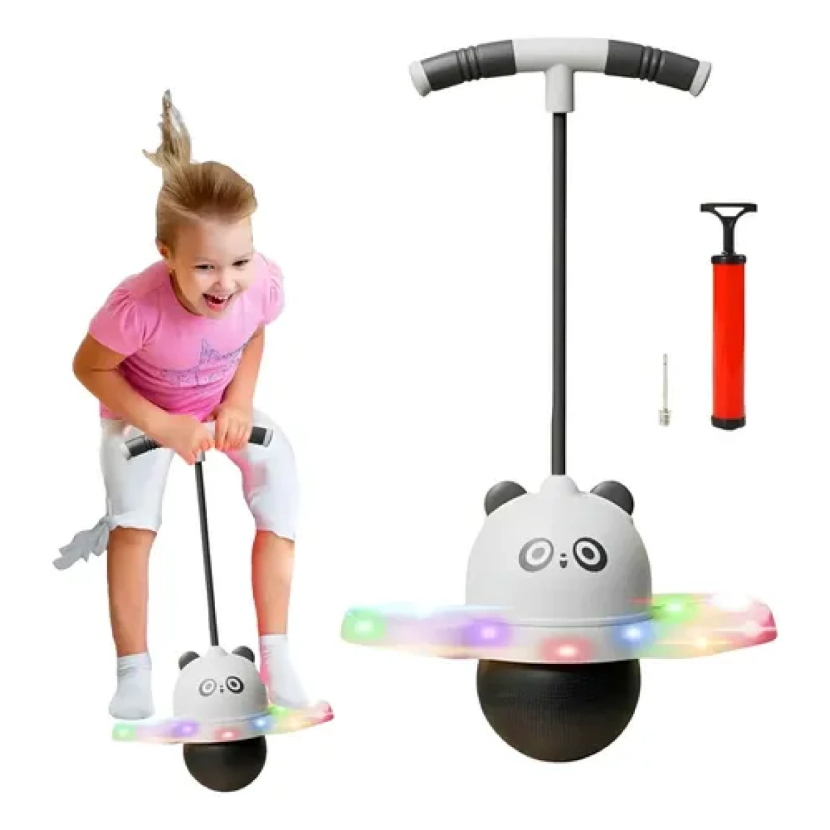 Boule De Saut Panda Balance Board Jumper, Balle De Saut Pour Les,Boule De Saut En Toute Sécurité Avec Poignée En Forme De Panda | Balance De Jouets Pour Pour Activités De Plein