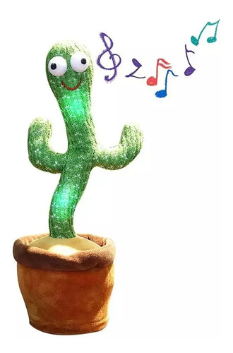Peluche Cactus Luminoso Juguete Color Verde 60 Canciones – imagen adicional