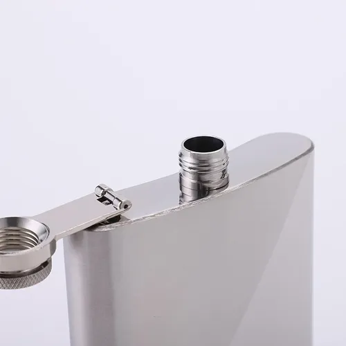Petaca Whisky Acero Inoxidable 200 Cc Con Tapa Rosca Tragos - Image 2