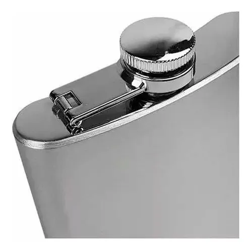 Petaca Whisky Acero Inoxidable 200 Cc Con Tapa Rosca Tragos - Image 12