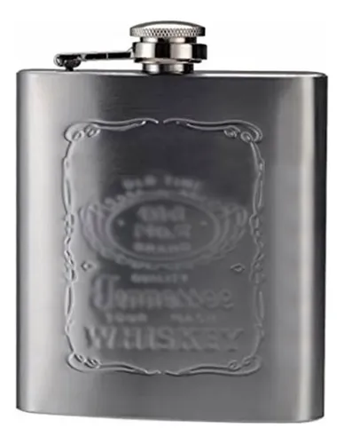 Petaca Whisky Acero Inoxidable 200 Cc Con Tapa Rosca Tragos - Image 10