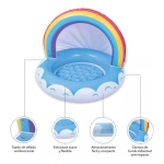 Colchoneta arcoíris inflable de pileta 21067 - Image 3