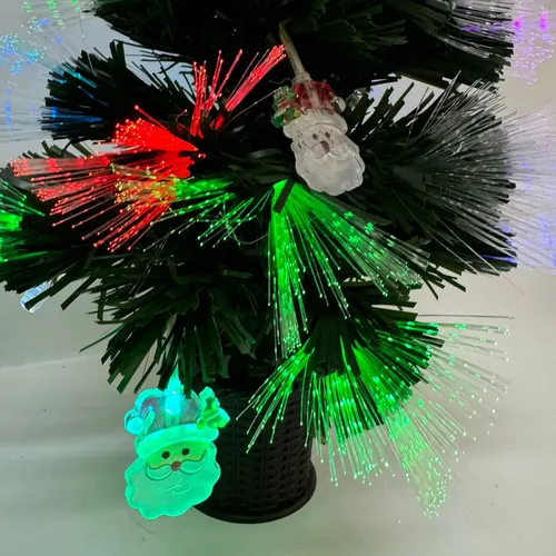 Pino árbol de navidad de mesa fibra óptica led rgb 24056 - Image 2