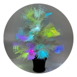 Pino árbol de navidad de mesa fibra óptica led rgb 24056 - Image 6